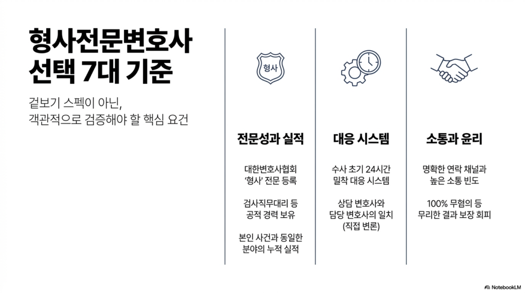 형사전문변호사 선택기준