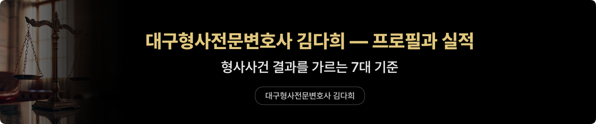 김다희 변호사 — 프로필과 형사 실적
